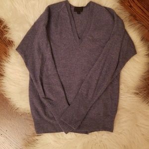 Periwinkle jcrew cropped cashmere sweater